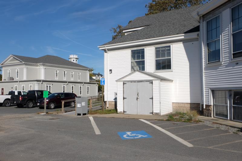 Marion’s drop box as seen from the Main Street parking lot.