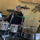 Dave Valerio plays as a one-man band at the festival. 