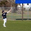 Brayden Pease pitches the ball back to Coach Cabe.