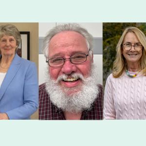 From left, Judith Whiteside Jim Munise, and Sarah Corbitt
